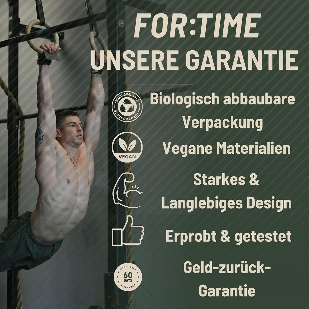 FOR:TIME FITNESS - Handgriffe für Crossfit Gymnastik-Workouts - Ultraklebriger Handschutz mit Handge