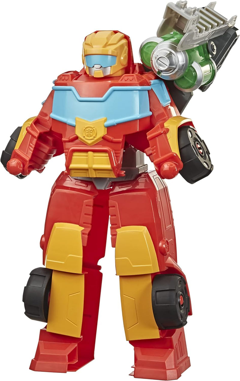 Transformers Rescue Bots Academy Rescue Power Hot Shot verwandelbarer Roboter, Action-Figur mit Lich