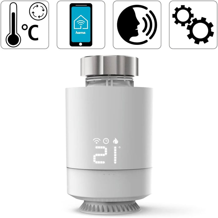 Hama Smartes Heizkörperthermostat, (erweiterbare Heizungssteuerung WLAN, Smart Home Heizungsregler f