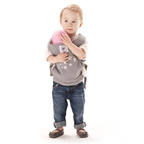 Ergobaby Puppentrage Kinder-Spielzeug, Galaxy Grau Tragetasche für Baby Puppe, 100% Baumwolle Galaxy