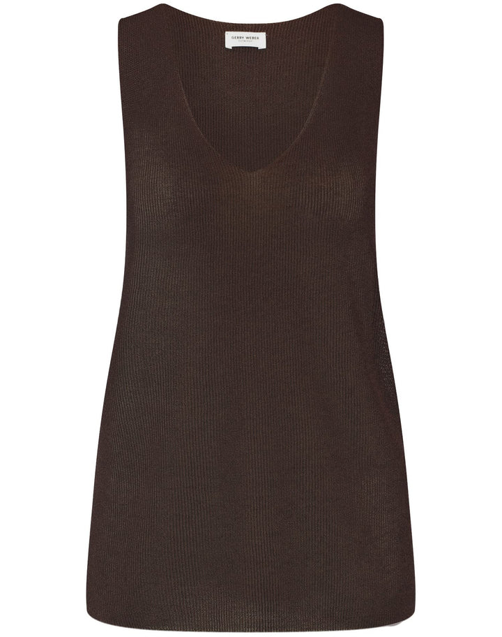 Gerry Weber Damen T-Shirt 42 Dark Brown, 42 Dark Brown