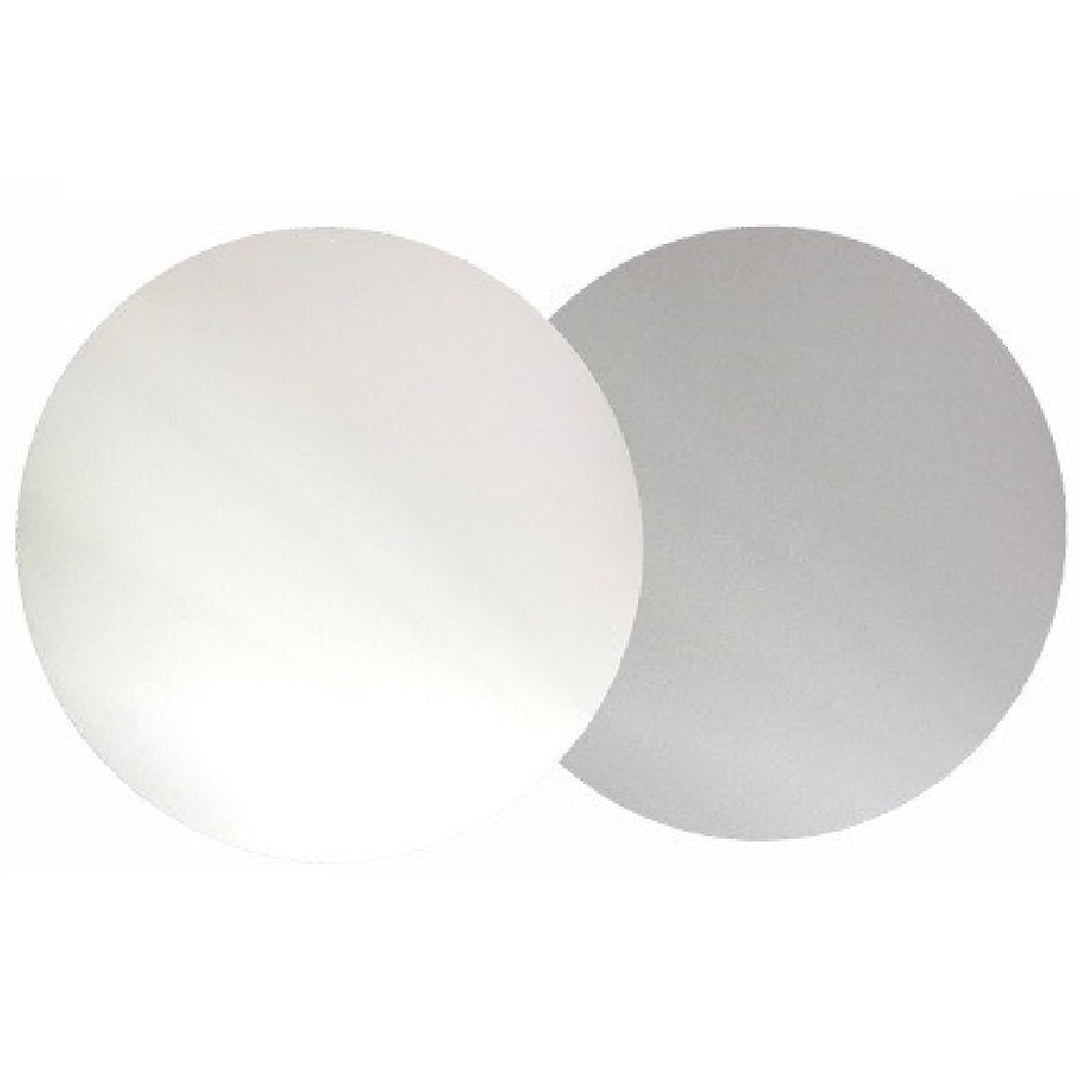 BrandNewCake® Tortenunterlage Weiss/Silber - Rund Ø 24cm - Kuchenkarton - 100 Stück