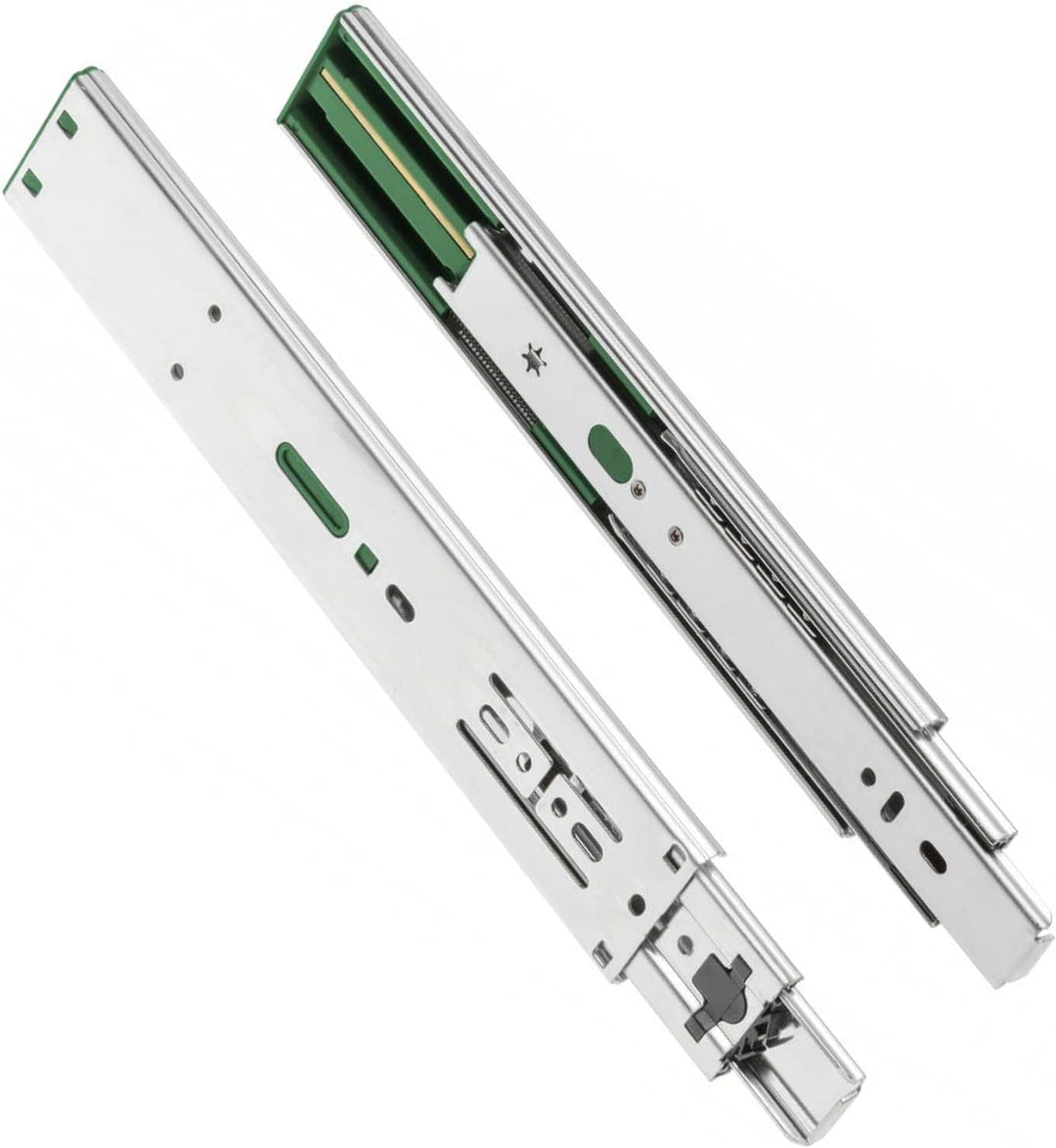 GTV H45 Schubladenschienen - 45.3 x 600 mm - Starken Verzinkt Stahl - Soft-Close Schienensystem - Te