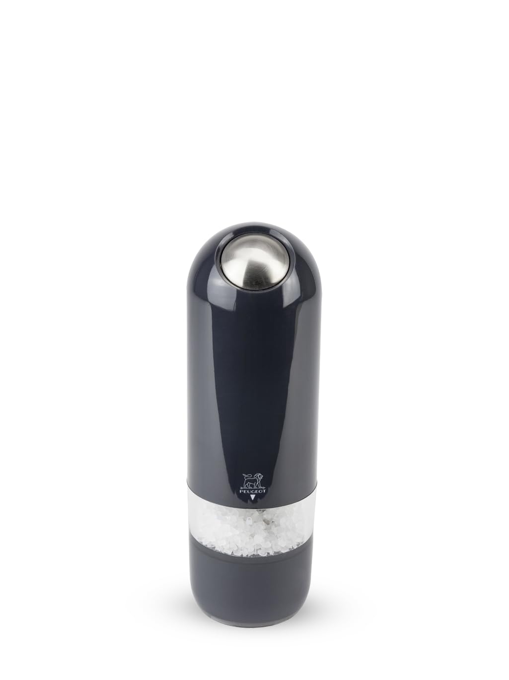 Peugeot Alaska Elektrische Salzmühle, Klassische Mahlgradeinstellung, Licht, Höhe: 17 cm, ABS, Grau,