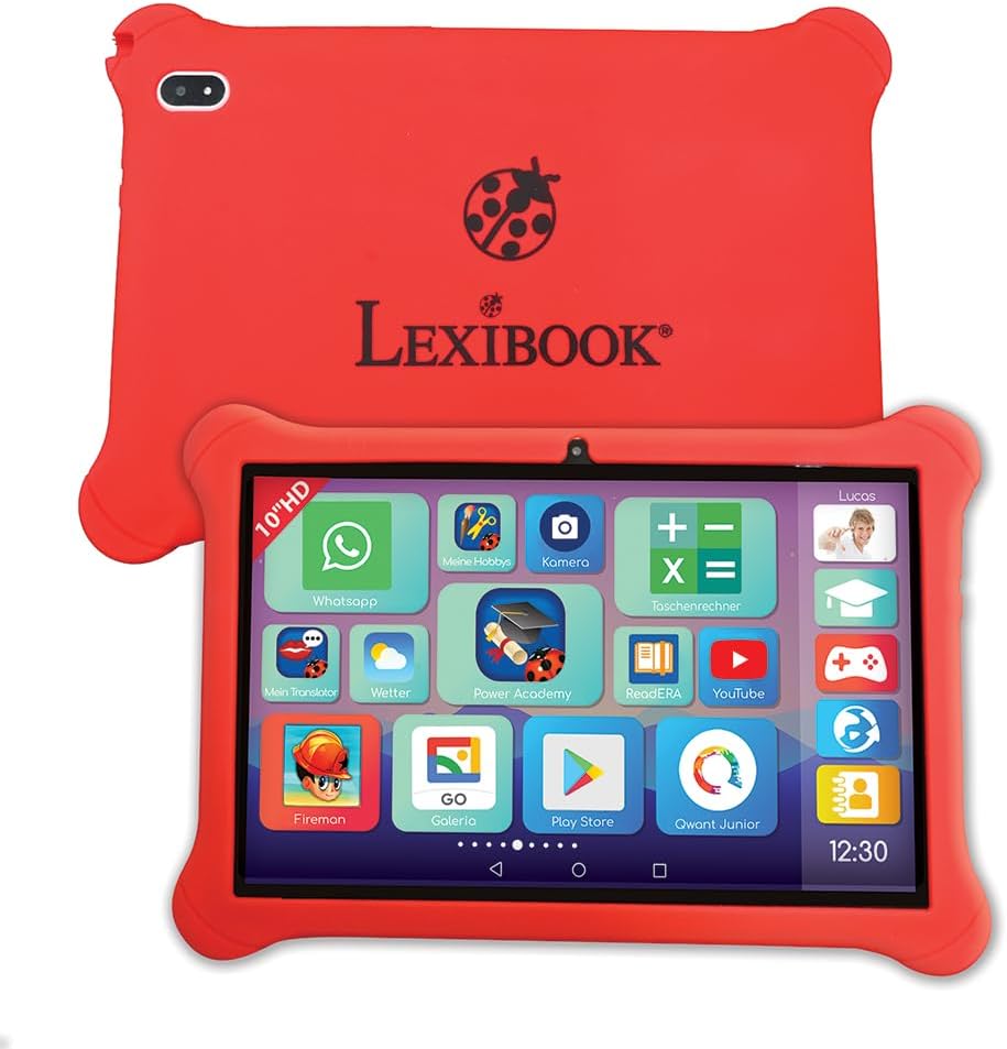 Lexibook, Lexipad® 10'', Edutainment-Tablet, Powered by Android™, Entwickelt für die ganze Familie,