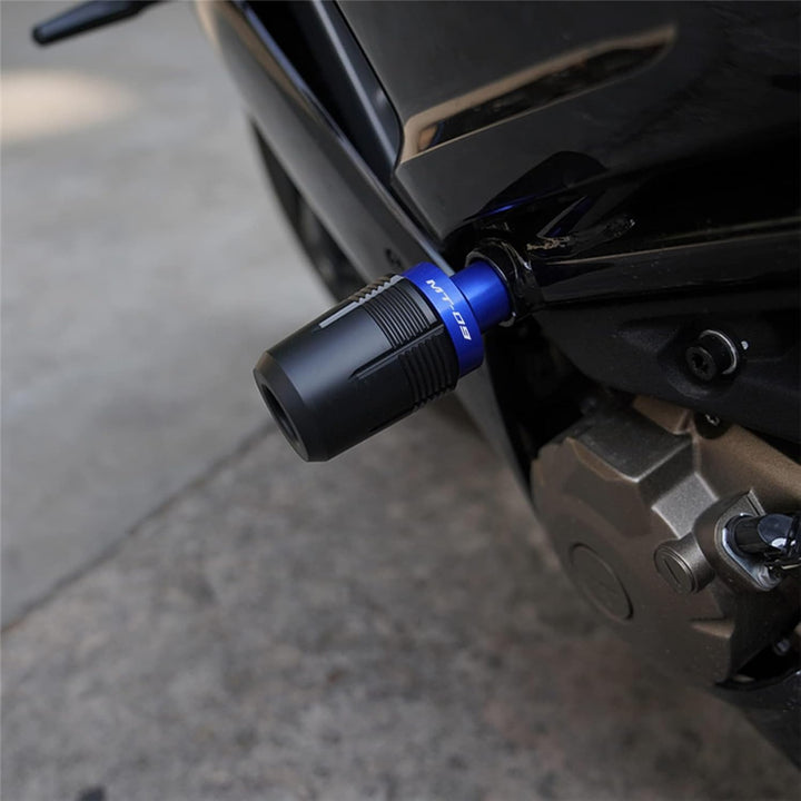 Motorrad Sturzpads Rahmen Schieber Sturzschutz Für MT09 TRACER9GT 2023 MT-09 SP 2021 2022 (Blau), Bl