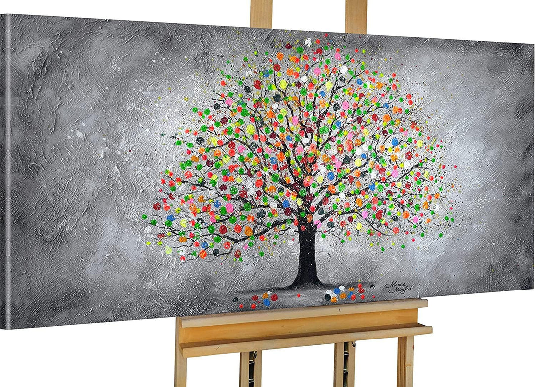 Monica Mirafiori I 100% HANDGEMALT I Gemälde Spirit Tree 100x50cm | Gemälde Handgemalt | Acrylgemäld
