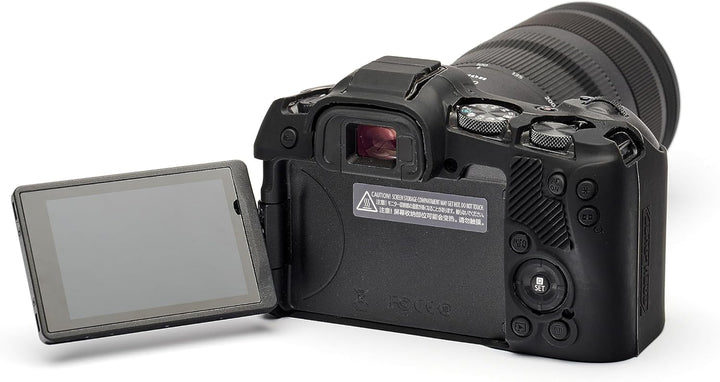 easyCover - Silikon Kameratasche - Schutz für Ihre Kamera - Canon R8 - Schwarz