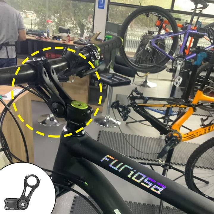 CYSKY Fahrrad Vorbau Universal 31,8mm und 25,4mm verstellbar ± 90 Grad 90/110/130/145mm MTB Vorbau F