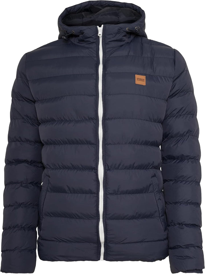 Urban Classics Herren Basic Bubble Jacket M Bleu (Marine / Weiss / Marine 496), M Bleu (Marine / Wei