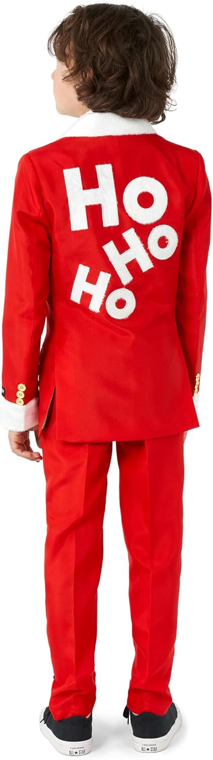 Suitmeister Weihnachtsanzug für Jungen - lustige hässliche Weihnachtskleidung mit echten Lichterner