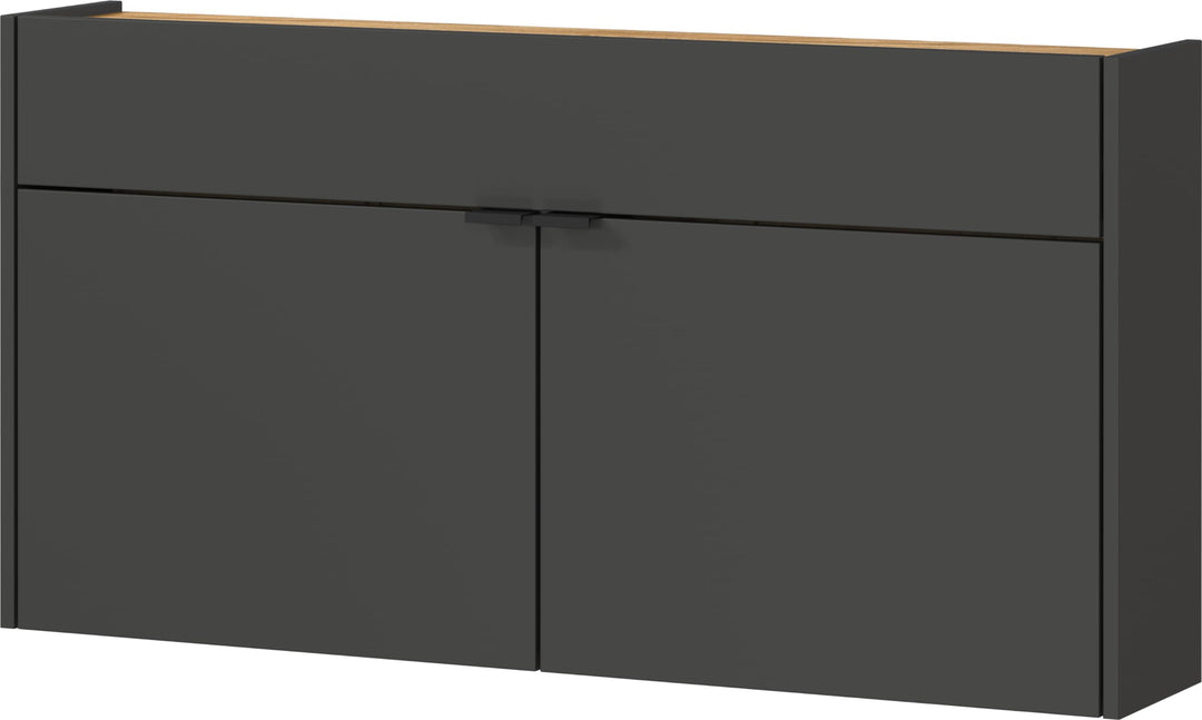 Germania Schuhschrank 1398-549 GW-Ameca, in Graphit/Eiche, geringe Tiefe, optimal für schmale Flure,