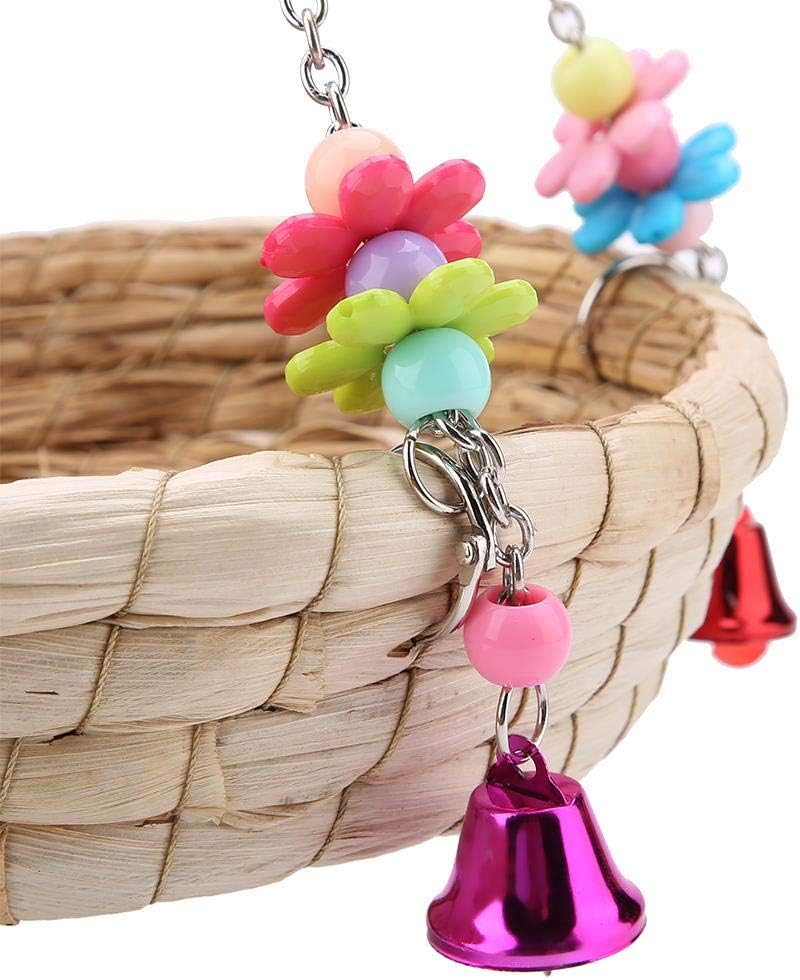 Vogel Toy Safe Papagei Straw Vogel Toy Swing Nest hängen Birdcage