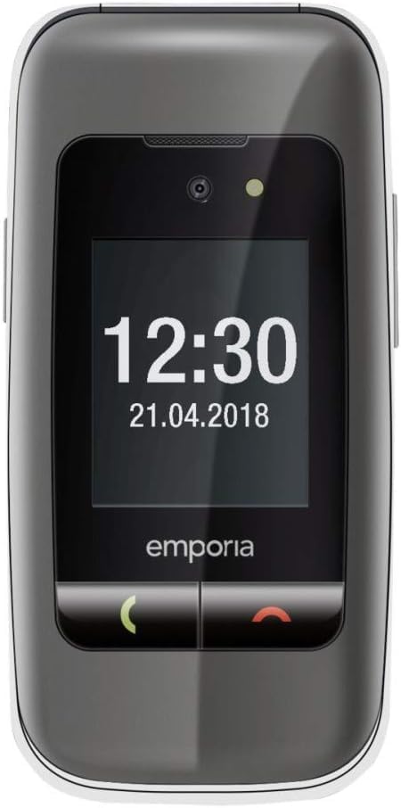 emporiaONE, Seniorentelefon, Klapphandy ohne Vertrag, Handy mit Notruftaste, 2,4 Zoll Display, Silbe