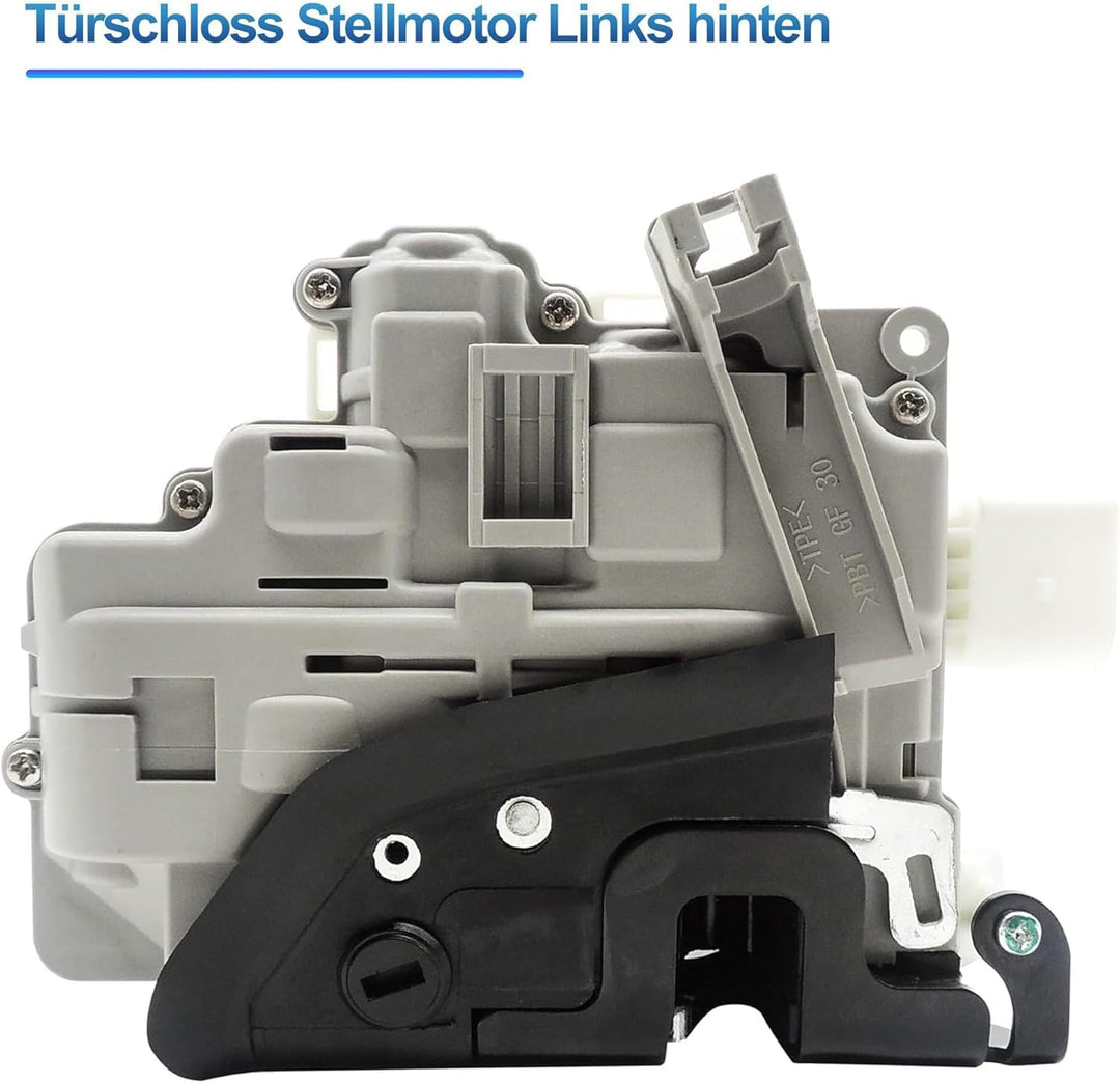 HISports Türschloss Stellmotor Links hinten 3C4839015A Kompatibel mit VW PASSAT TIGUAN Audi Q7 SUPER