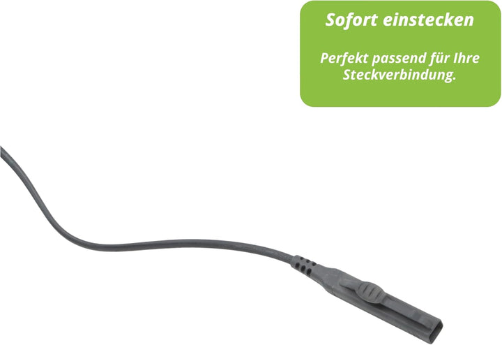 Kabel Stromkabel für Vorwerk Kobold 150 Staubsauger passend Länge 10m Dunkelgrau Für Vk150, Für Vk15