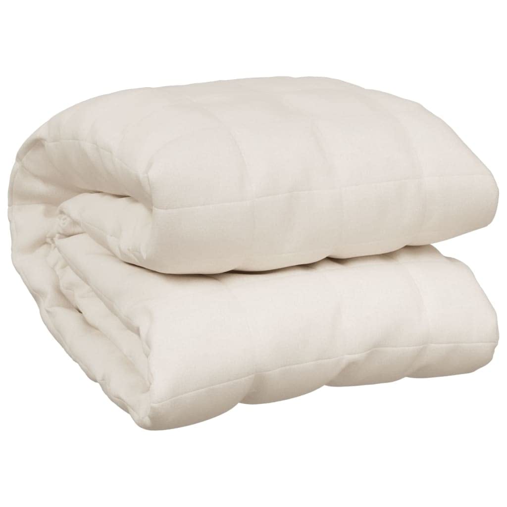 SKM Gewichtsdecke Hellcreme 120x180 cm 9 kg Stoff, Weight: 9.3 kg, 350753 Creme 120 x 180 cm,9 kg, C