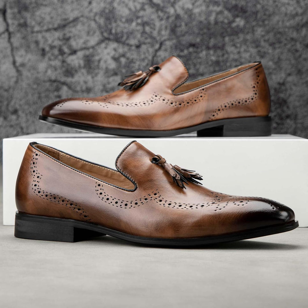 MEIJIANA Herren Mokassins Klassische Herren Anzug Schuhe Elegante Schuhe Leder Sommer Freizeitschuhe