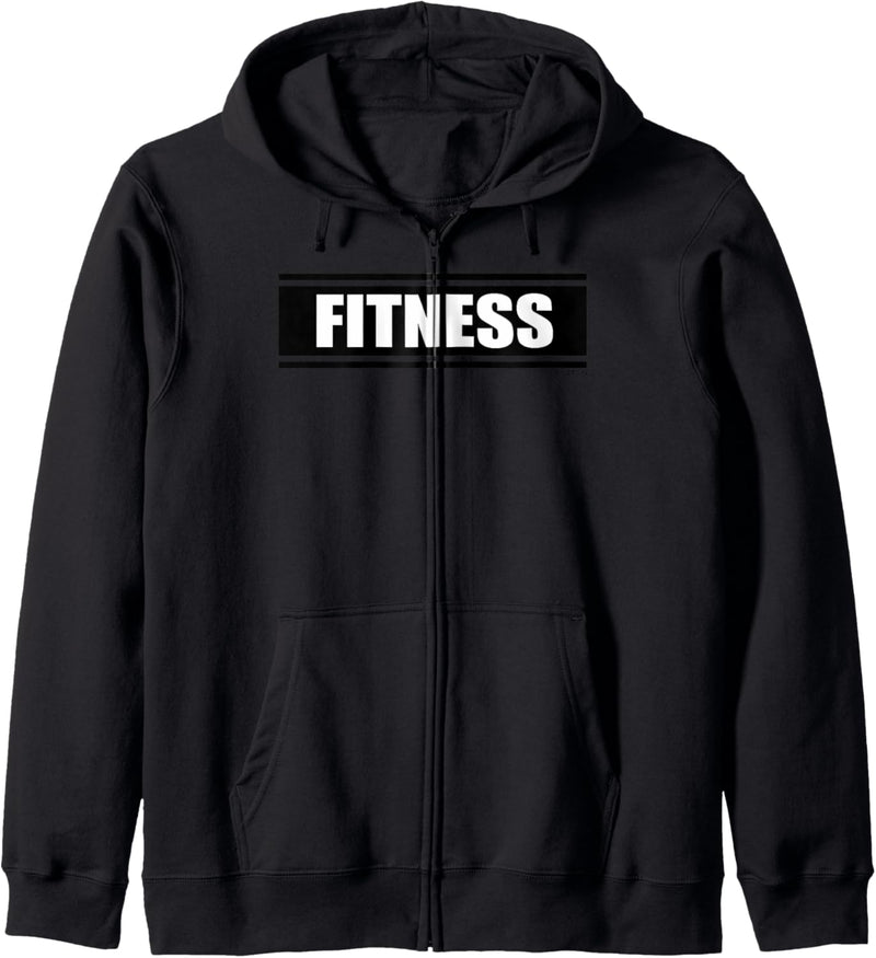 Fitness schwarz Gym Fitness Workout Gym Spruch Motivation Kapuzenjacke