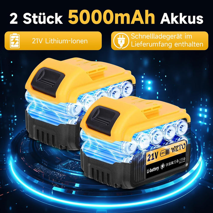 1500W Schleifwerkzeug Winkelschleifer, 21V Akku Winkelschleifer zum Schneiden Polieren und Schleifen