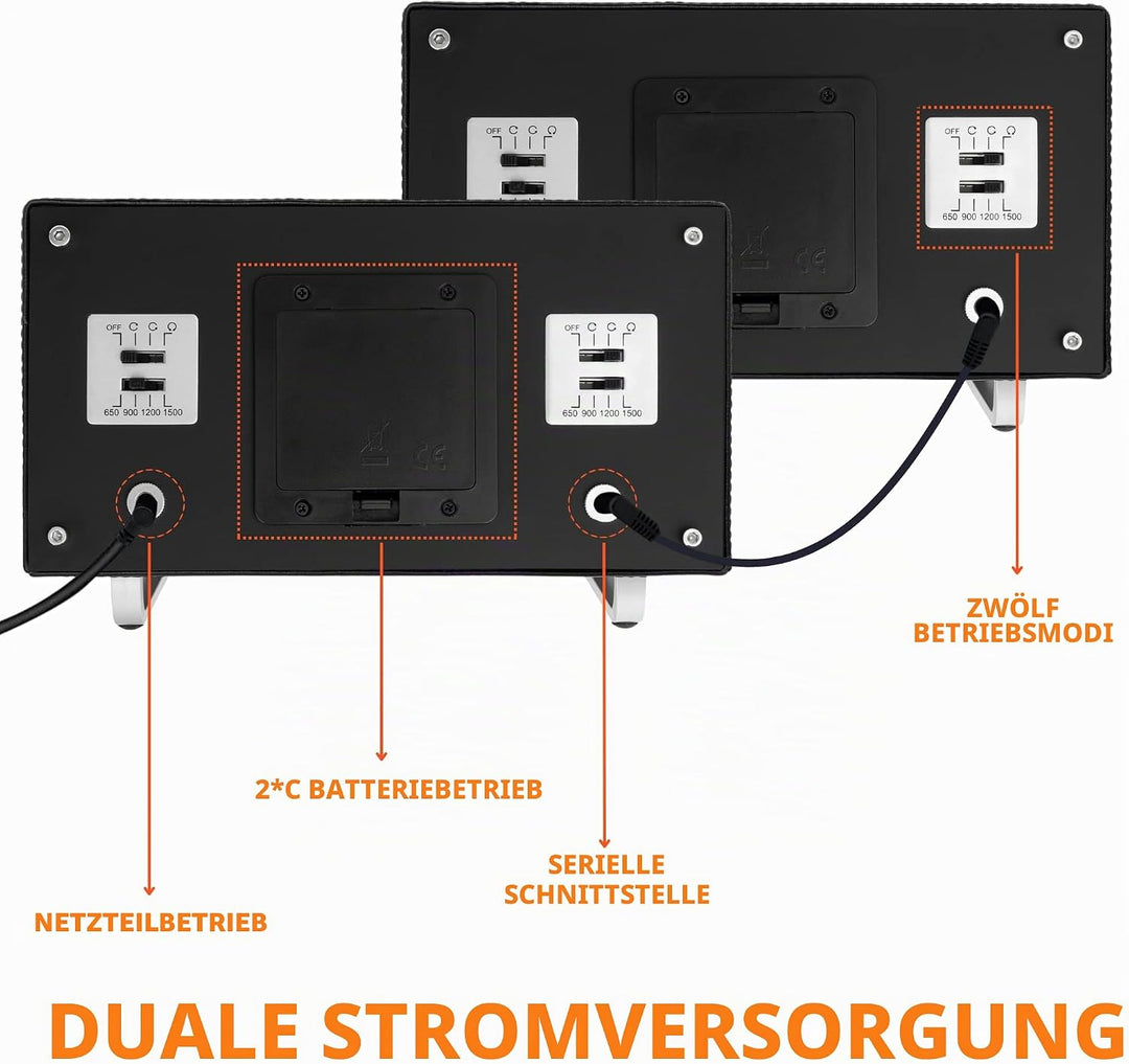 MOZSLY Doppel Uhrenbeweger für Automatik-Uhren mit leisem Motor 12 Rotationsmodi Einstellung Leder S