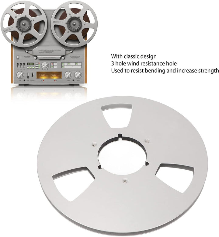 1/4 10 Zoll Aluminium Blanko Tape Reel to Reel Recorder Leere Spule für Nab, Mpty Tape Reel Aluminiu