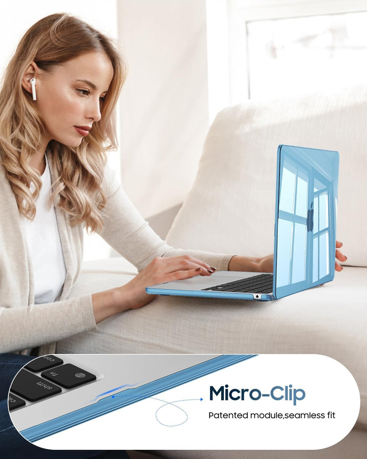 Fintie Hülle Kompatibel mit MacBook Air 13,6 Zoll M5 M4 M3 M2 (2026-2022) A3449 A3240 A3113 A2681, U