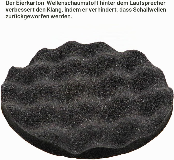 RECOIL SPB65 Faltbare Silikon 16,5 cm Auto Lautsprecher Baffle Kits mit Eierkiste Schaum für Schallq