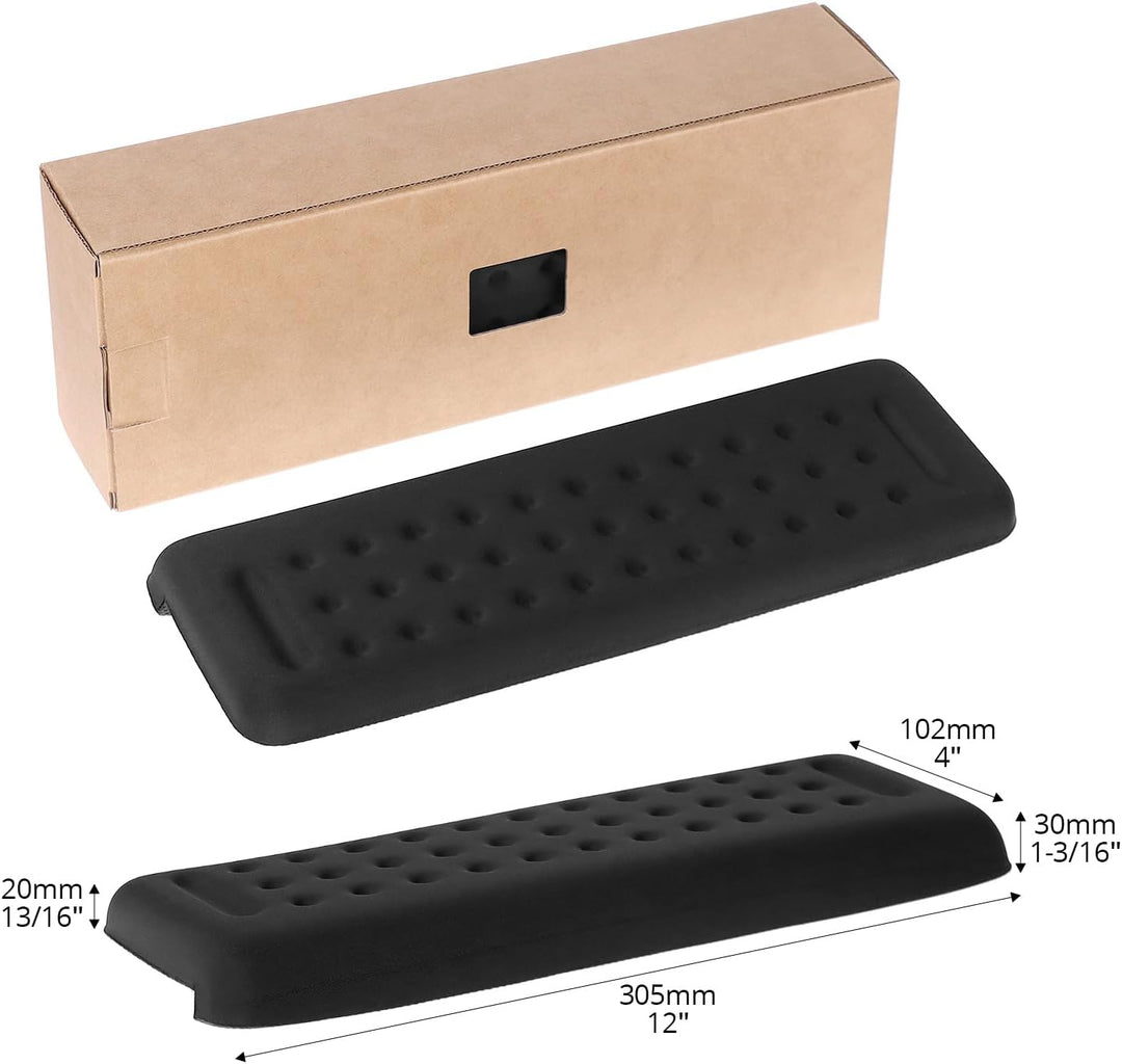 QWORK® 2er Set Ergonomische L-förmige Armauflage für Schreibtischkante, Memory-Schaum – Komfortable