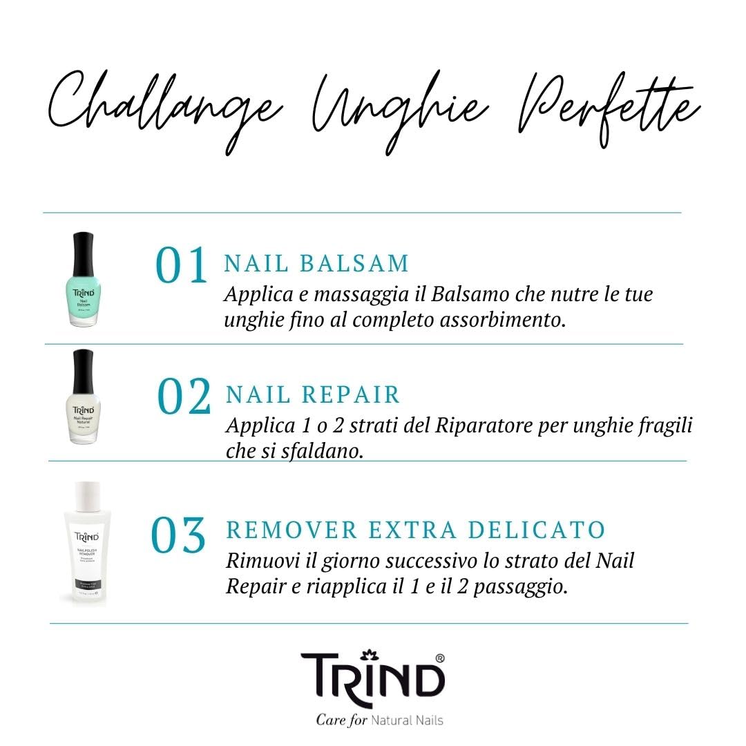 Nagelpflegeset zur Stärkung der Nägel | Nail Repair + Nail Balsam + Remover | durch halbpermanentes