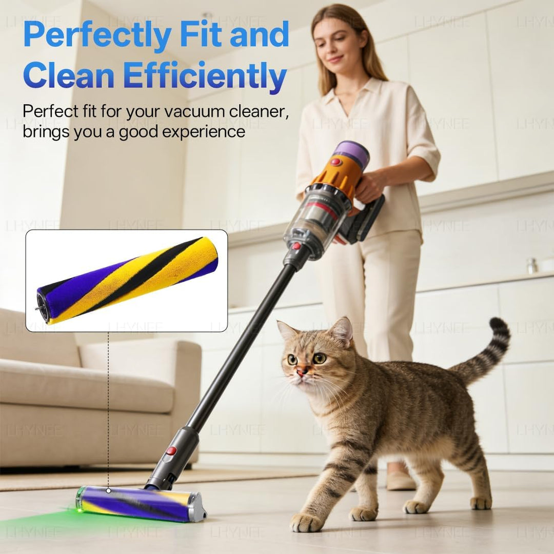 Ersatz-Bürstenrollen Kompatibel für Dyson Gen5/V15 und V15 Detect Slim /V12 Slim /V10 Slim/V8 Slim|F