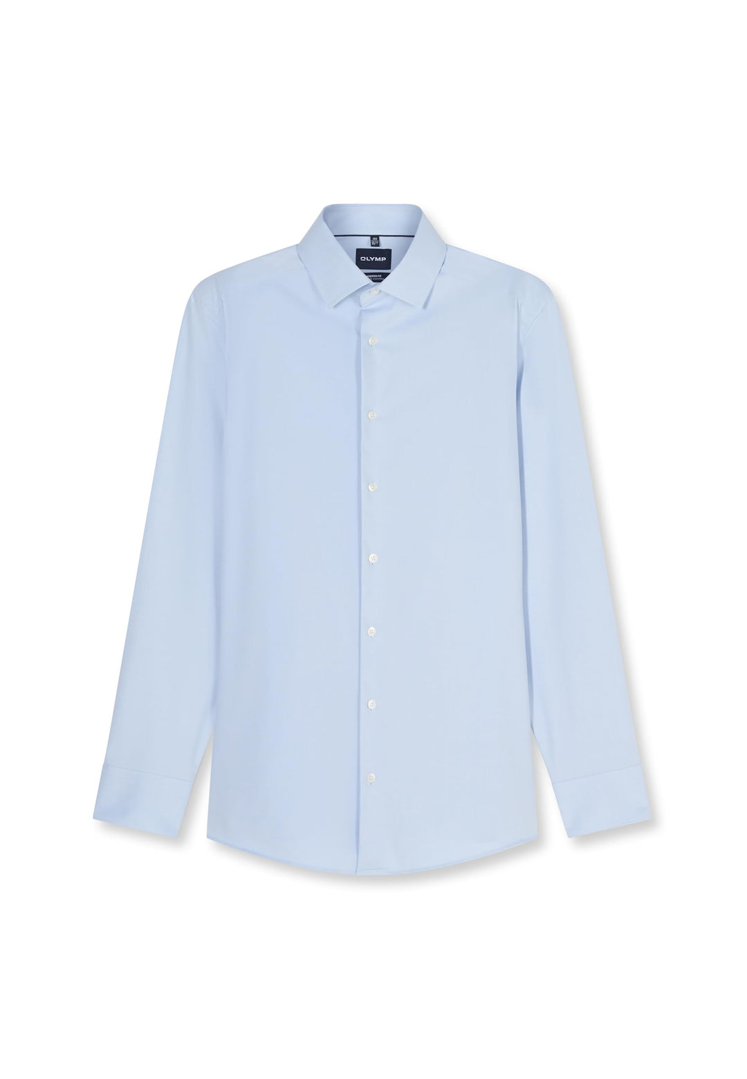 OLYMP Herren Oberhemd Langarm Luxor.24.Seven,Twill,modern fit,Global Kent 37 Bleu 11, 37 Bleu 11