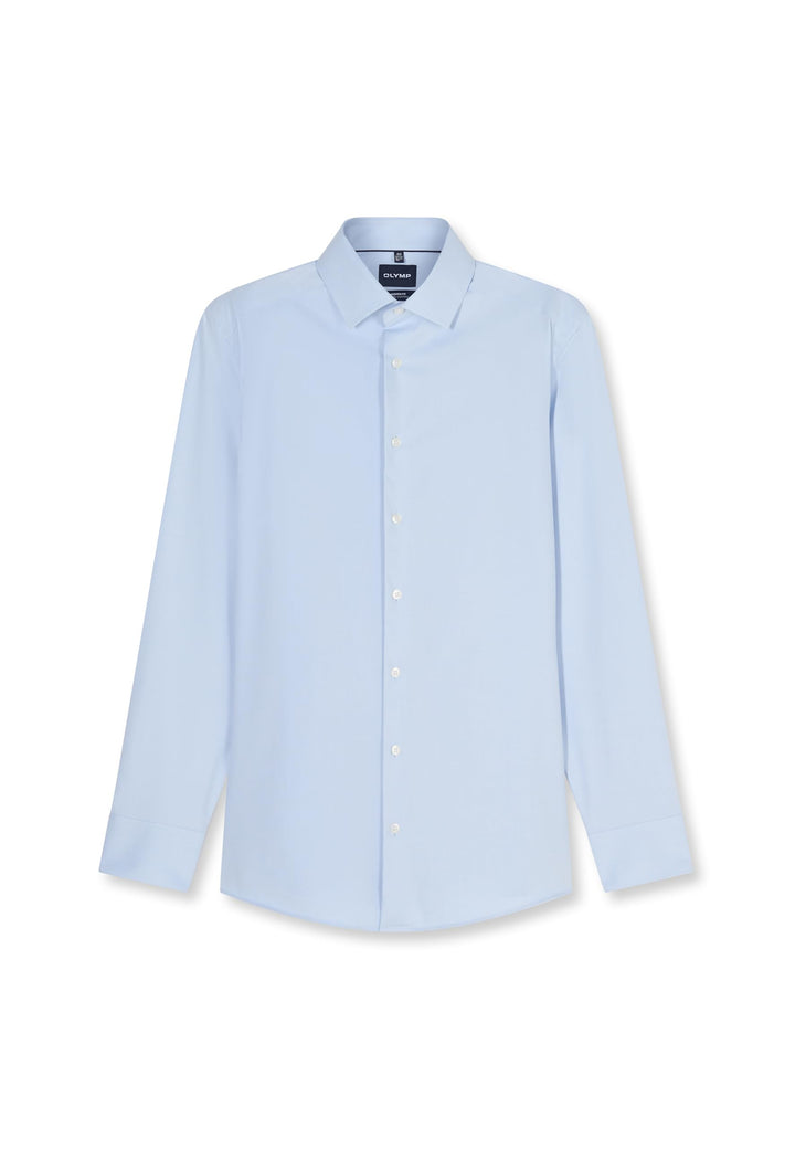 OLYMP Herren Oberhemd Langarm Luxor.24.Seven,Twill,modern fit,Global Kent 37 Bleu 11, 37 Bleu 11
