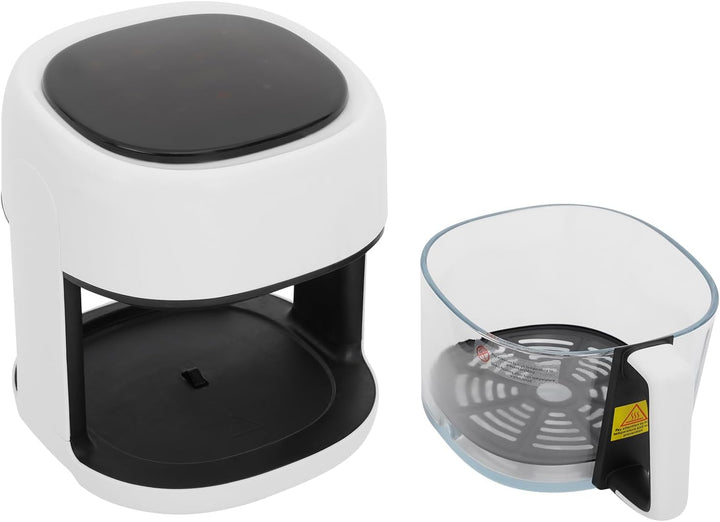 Heissluftfritteuse mit Sichtfenster 3,3 L Airfryer Temperaturbereich LCD 80–190 °C Kompakt Fritteuse