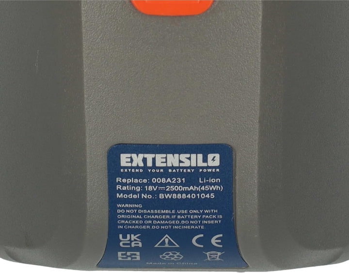 Akku kompatibel mit Gardena 8025-20 (35m Roll-up) Schlauchbox, Schlauchtrommel (2500mAh, 18V, Li-Ion
