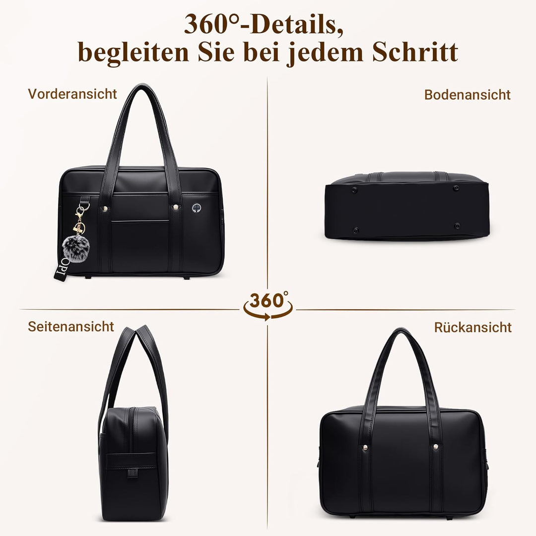 DIRRONA Damen Schultertasche Japanische Schule Handtasche Lässig Kawaii JK Tasche Grosse PU Leder Da