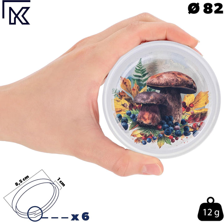 KADAX Marmeladengläser 235ml TO82, Einmachgläser Vorratsgläser Mason Jar mit Schraubdeckel, Luftdich