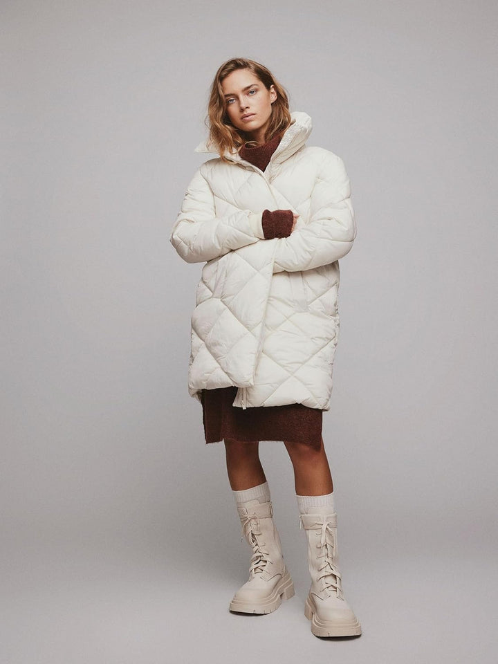 Vila Damen Viadaya New Quilt Jacket/Su-Noos Steppjacke 40 Birch, 40 Birch