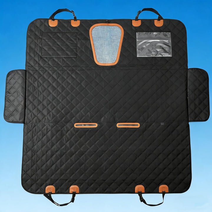 VERTAST Autoschondecke für Hund 137x147 cm, Hundedecke Auto Rückbank mit Sicherheitsgurt, 600D Oxfor