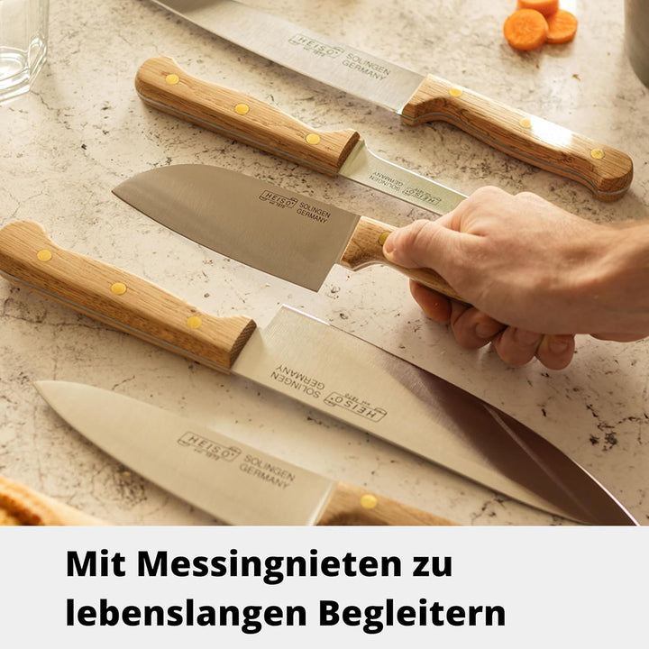 HEISO Ausbeinmesser 15cm – Gustav – handgefertigt in Solingen aus rostfreiem Edelstahl, Griff aus he