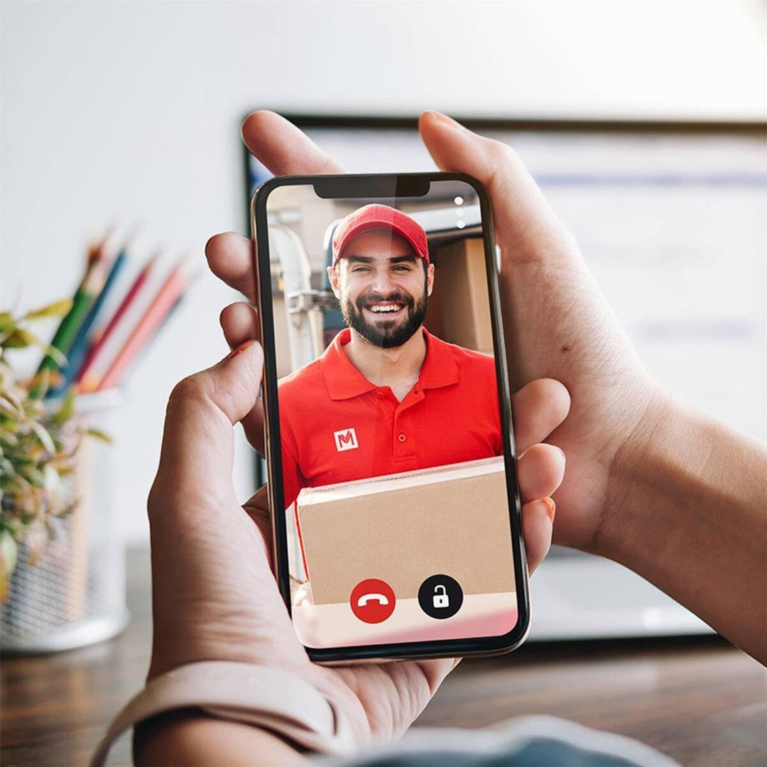 Metzler VDM10 2.0 Video Sprechanlage mit Türöffner (Stromversorgung) & Namensschild - Anschluss LAN