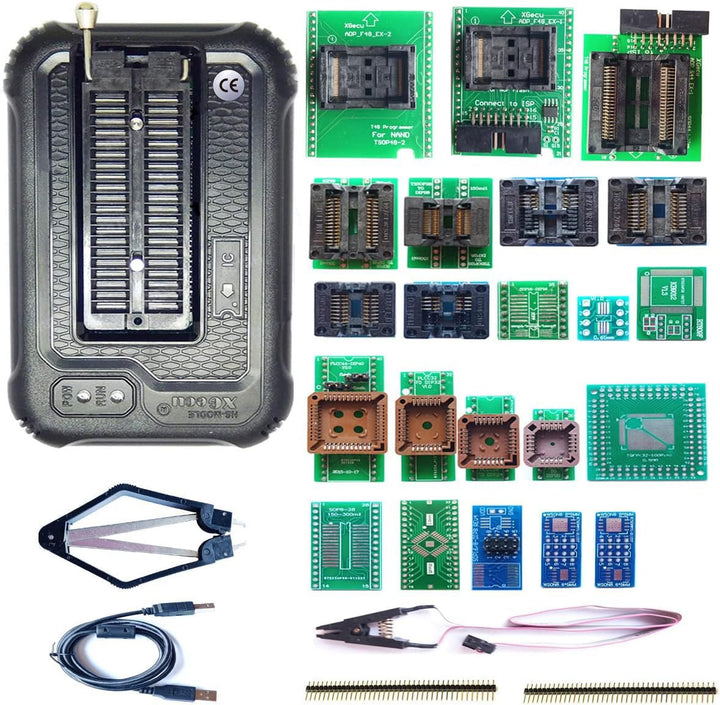 Xgecu TL866II Plus Upgraded Xgecu T48 Programmer 22 Adapters USB EPROM Flash BIOS chip Socket nand m