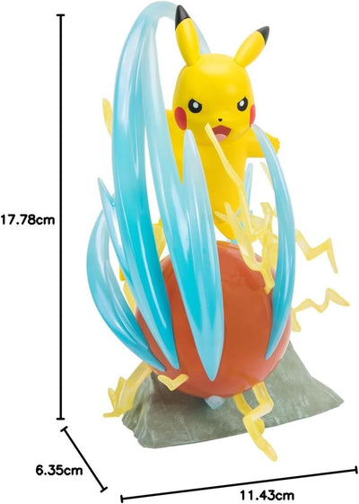 Pokémon PKW2370 - Deluxe Statue - Pikachu, offizielle Pokémon Sammlerstatue, 33cm