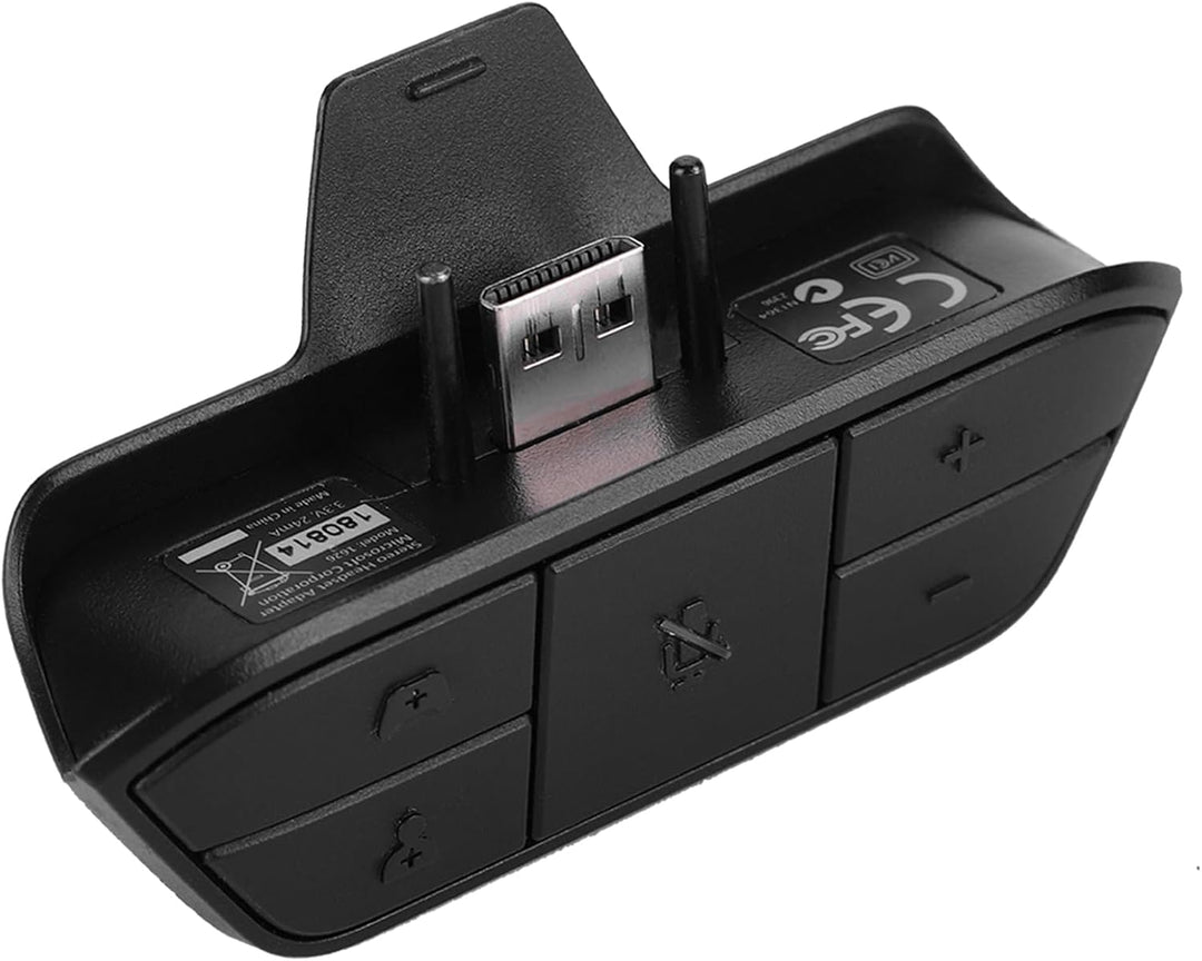 Xbox One Stereo Headset Adapter, Stereo Kopfhörer Adapter Konverter Game Chat Audio Adapter für Micr