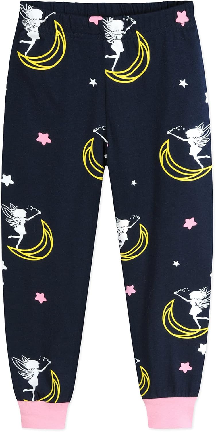 EULLA Kinder Mädchen Schlafanzüge Langarm Baumwolle Winter Pyjama Set Einhorn Prinzessin Dino Hase E