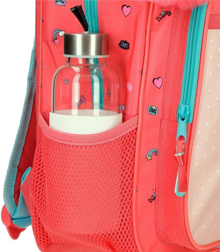 Disney Minnie Lovin Life Schulrucksack mit Wagen, Mehrfarbig, 30 x 38 x 12 cm, Mikrofaser, 13,68 l,