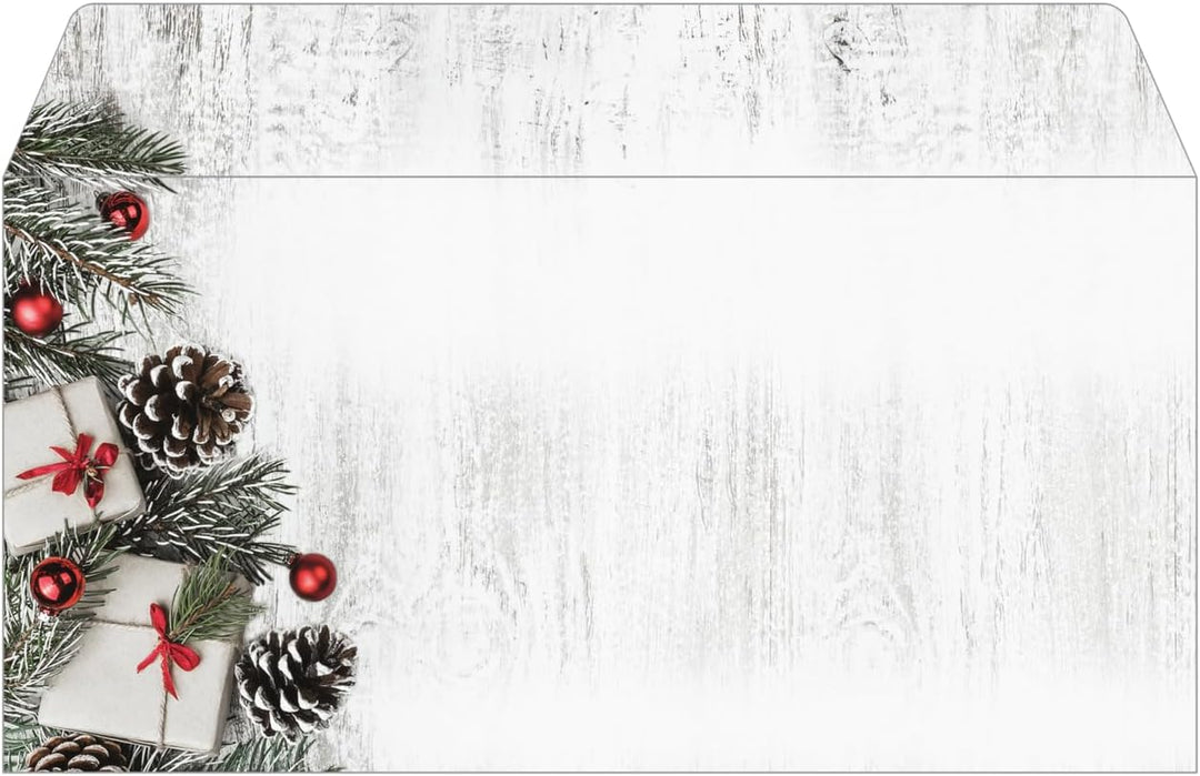 SIGEL DU416 Briefumschläge Weihnachten "Scandinavian Christmas", gummiert, DIN lang, 50 Stück Scandi
