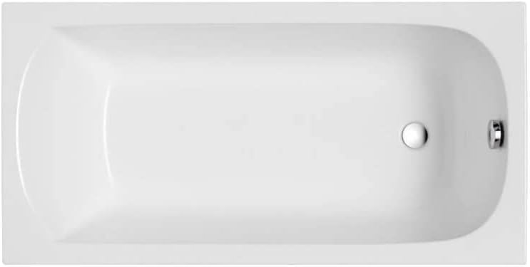 KOLMAN Badewanne CLASSIC SLIM Rechteck 180x80 mit Styroporverkleidung (Ablage 4cm), Ablaufgarnitur u