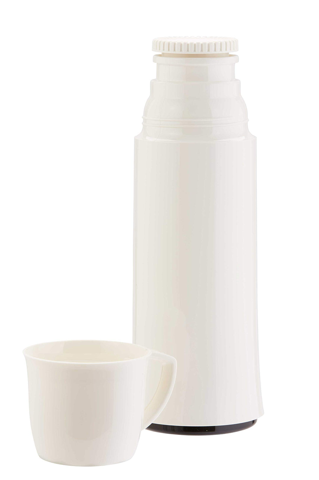 Helios Elegance Thermoskanne Weiss 0,5L – 6h Heiss - Hält Getränke heiss & kalt - Robustes Design Id