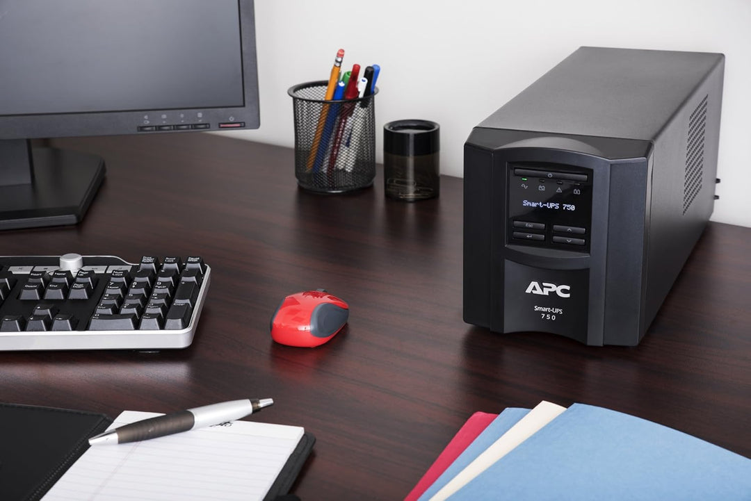 APC SMT750C Ununterbrochenes Netzteil 6 Ausgänge AC Line Interaktiv 750VA 500W - Ununterbrochene Ene